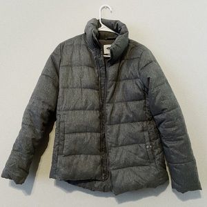 Gray Old Navy Puffy Jacket